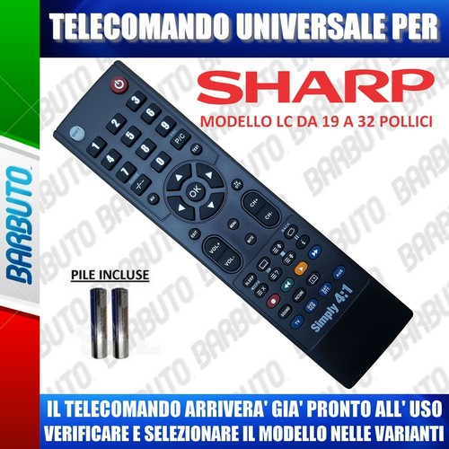 Telecomando universale sharp - telecomando,